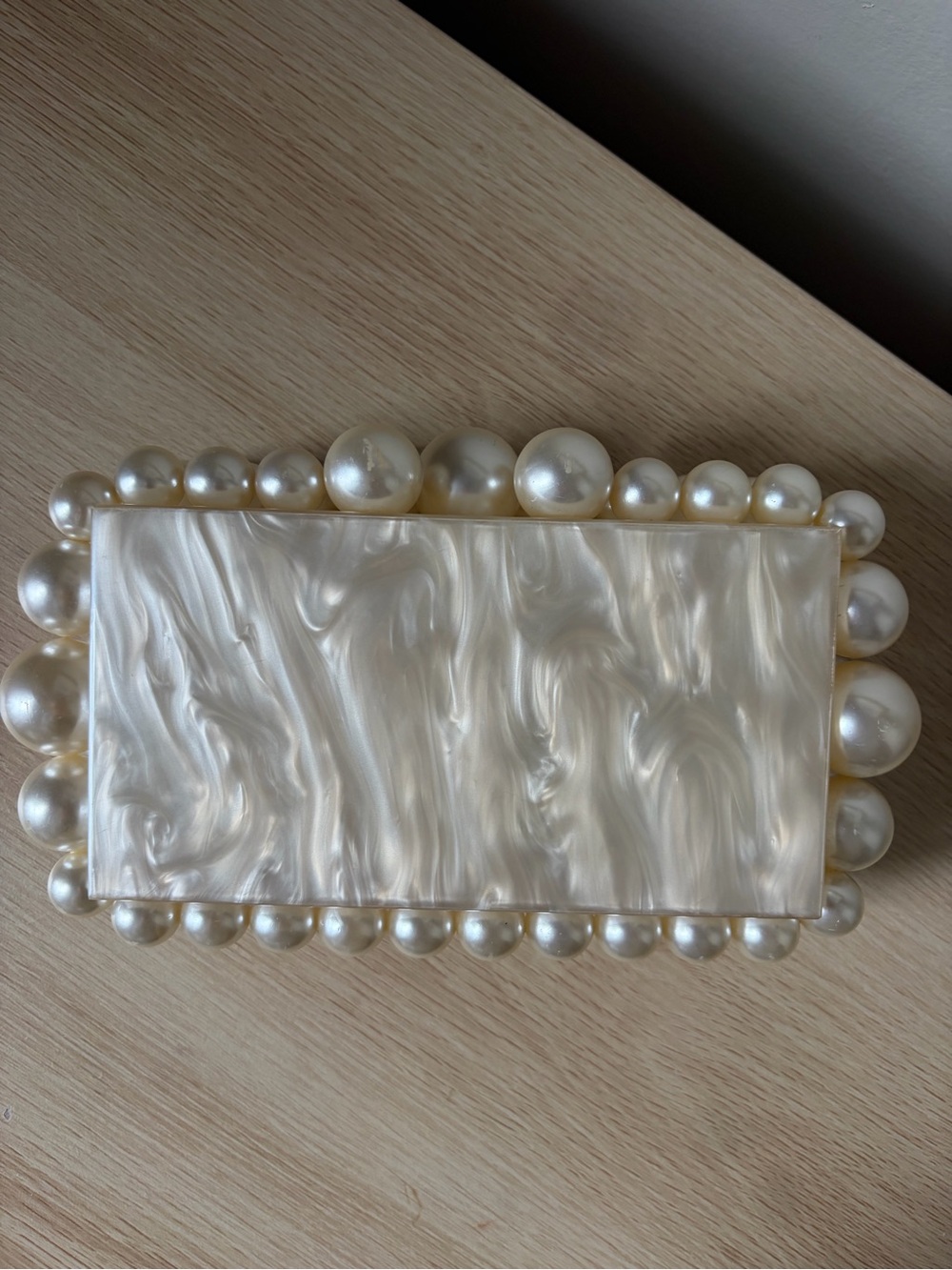 Cult Gaia Eos Box Clutch in Pearl - Picture 6 of 16